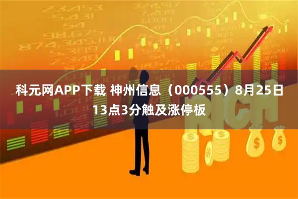 科元網(wǎng)APP下載 神州信息（000555）8月25日13點(diǎn)3分觸及漲停板