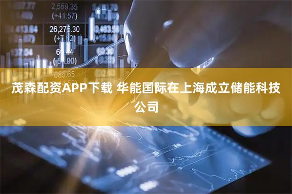 茂森配資APP下載 華能國際在上海成立儲能科技公司